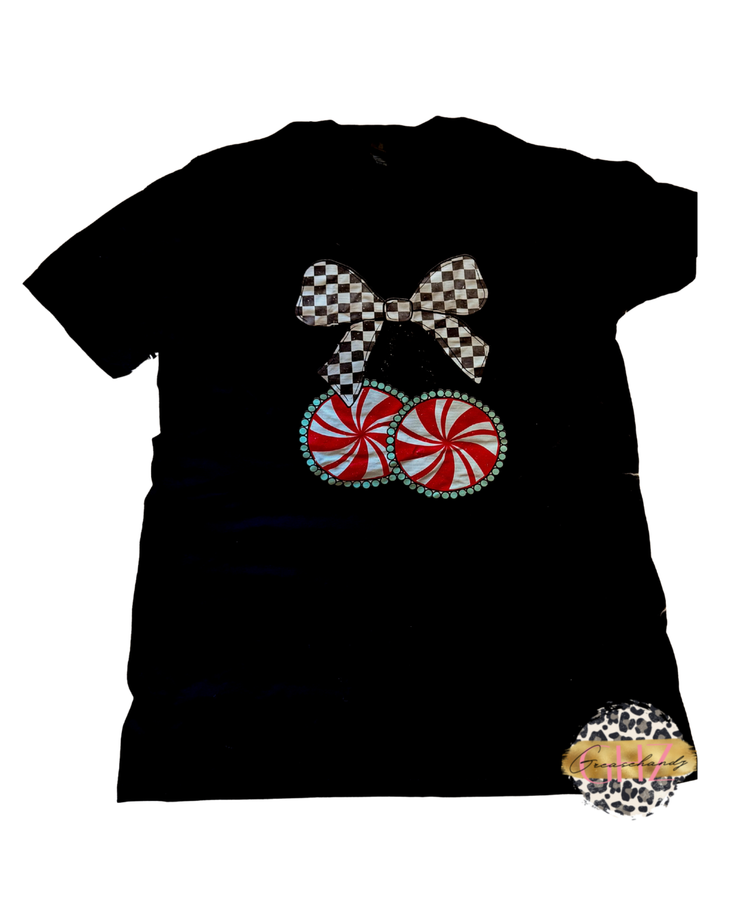 #15 peppermint cherries tshirt (s)