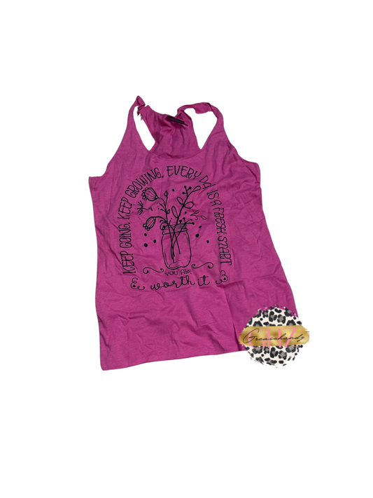 #178 Keep growing Tank top (M)