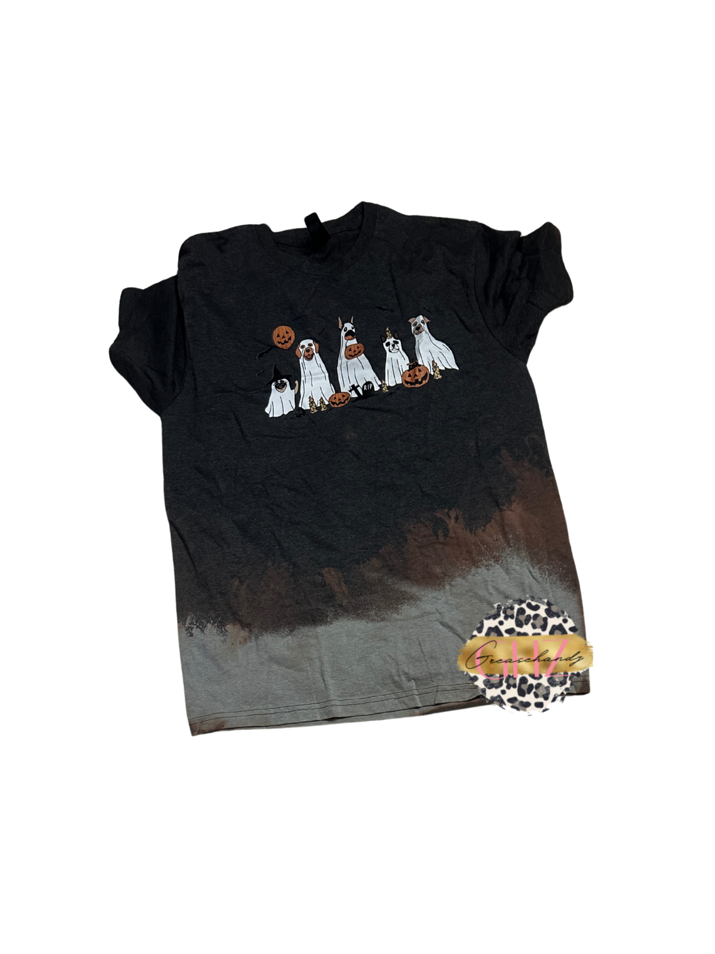 #183 BOO dogs bleached (M) t-shirt