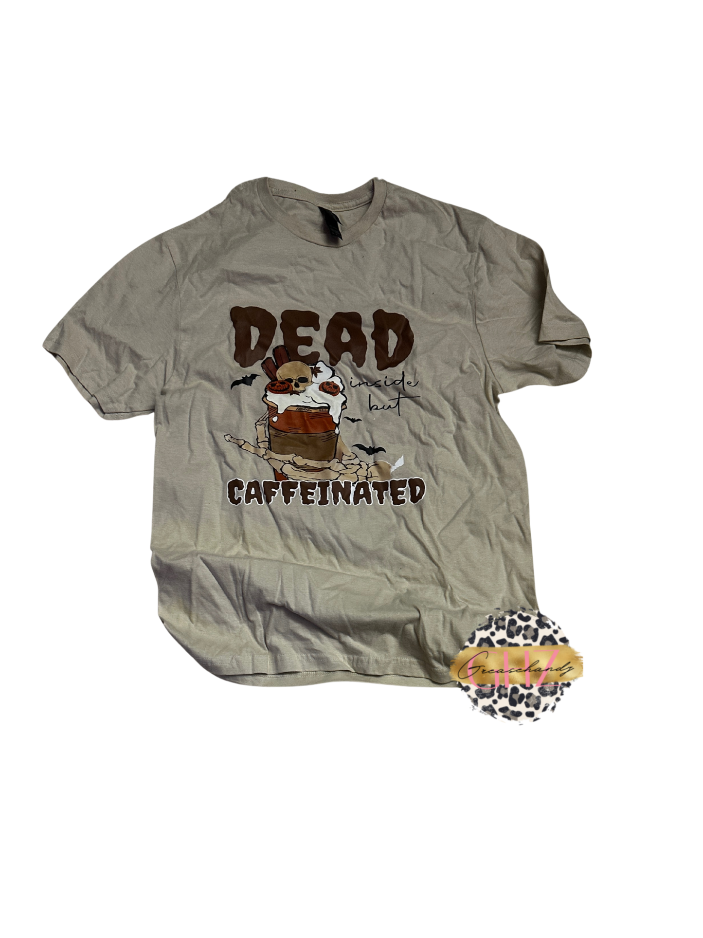 #192 Dead but Caffeinated t-shirt (M)