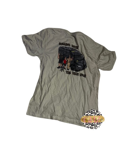 #193 Rolling with Vich Fam t-shirt (L)