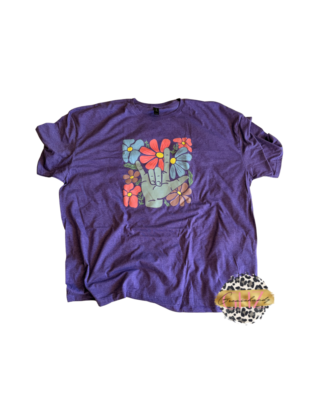 #2 ily asl boho tshirt (4XL)