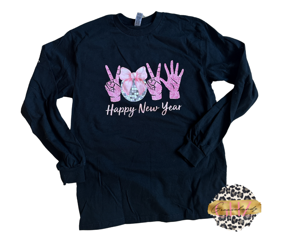 Happy New Year 2025 ASL long sleeve