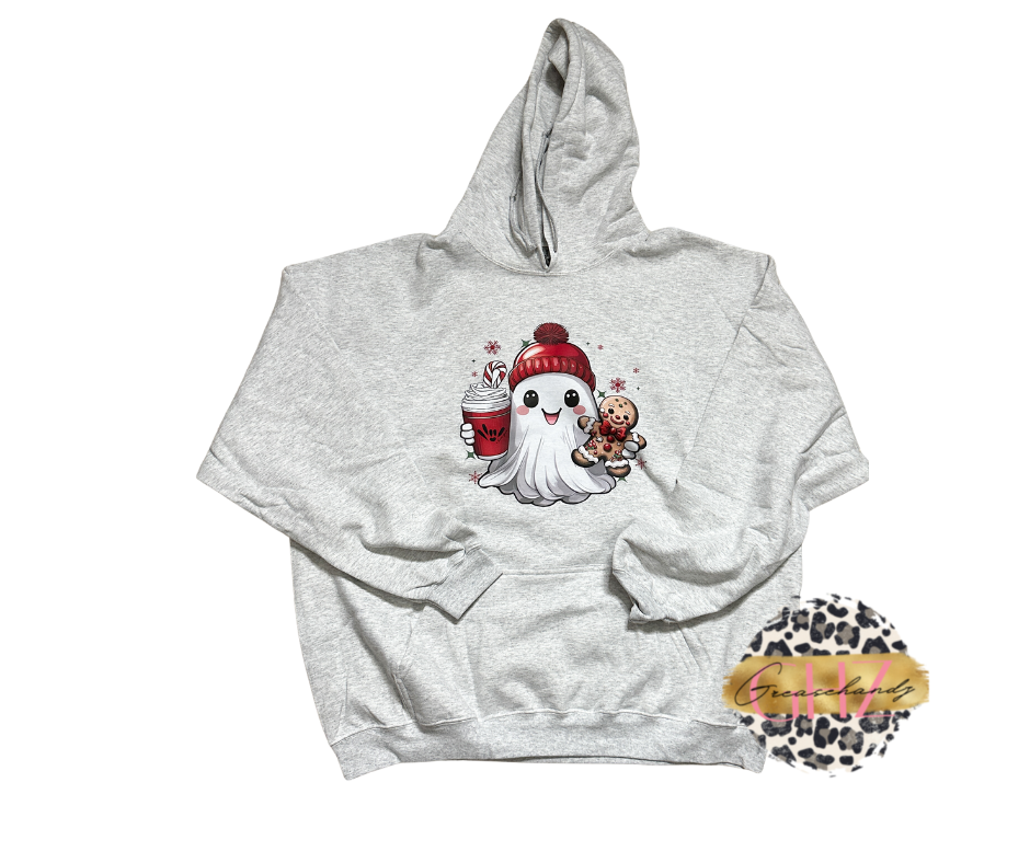 Cute winter ghost hoodie