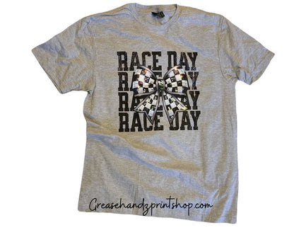 Race Day checker bow