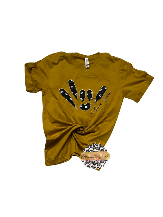 #21 Jack i love you asl tshirt