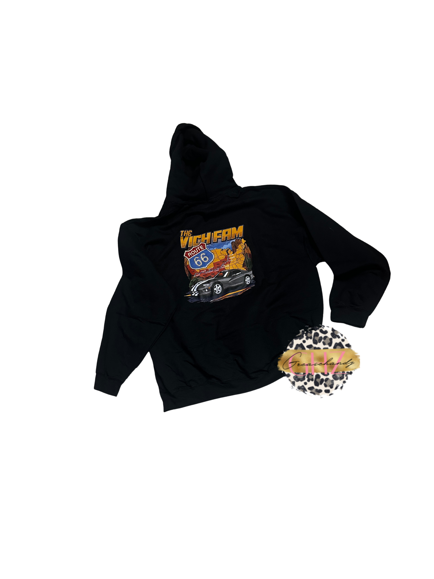 #228 The Vich Fam route 66 hoodie (XL)