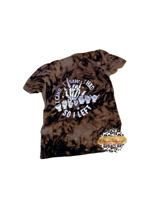 #251 Anxiety asl acid wash tshirt (L)