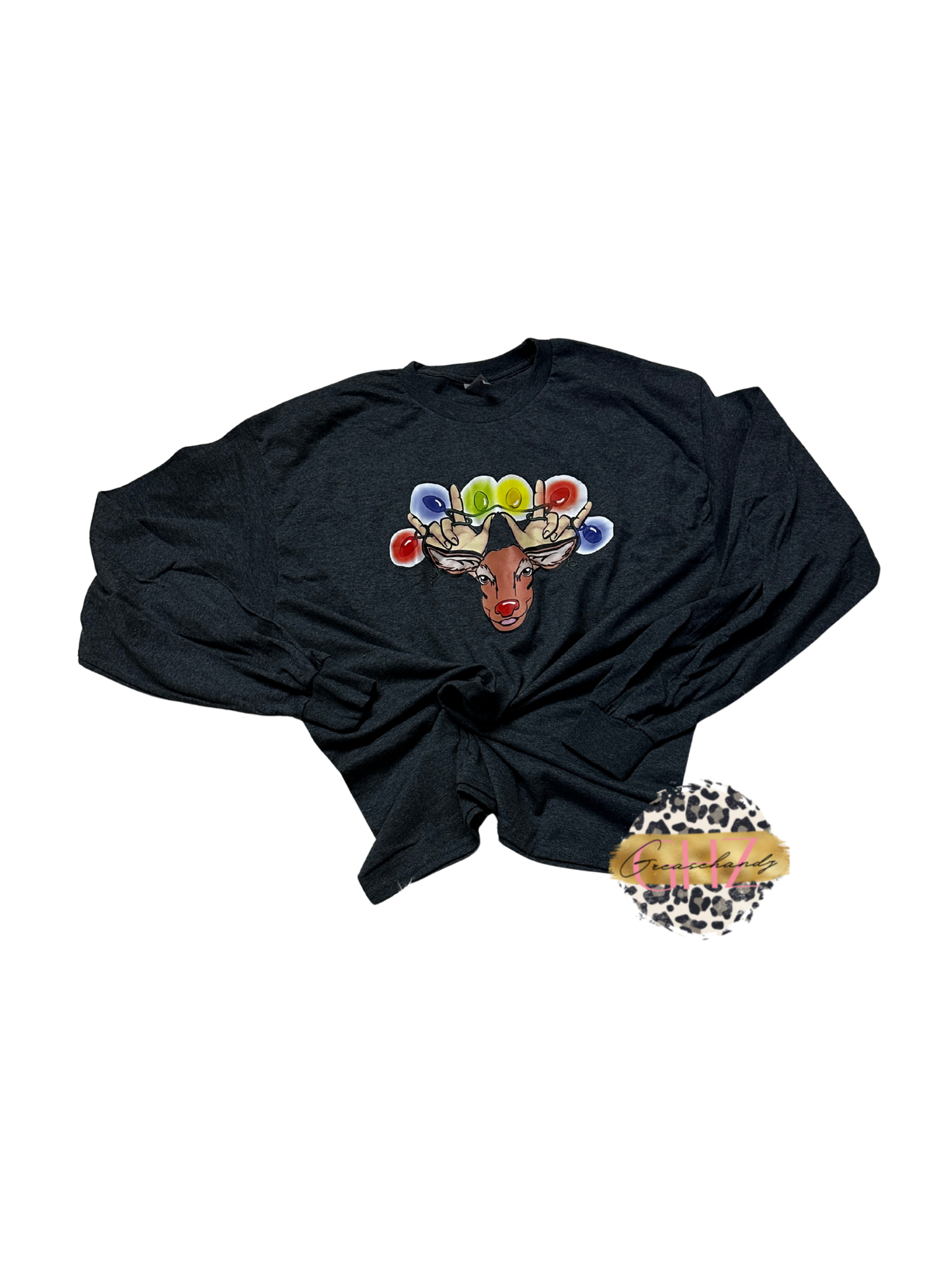 #25 reindeer ily asl long sleeve (XL)