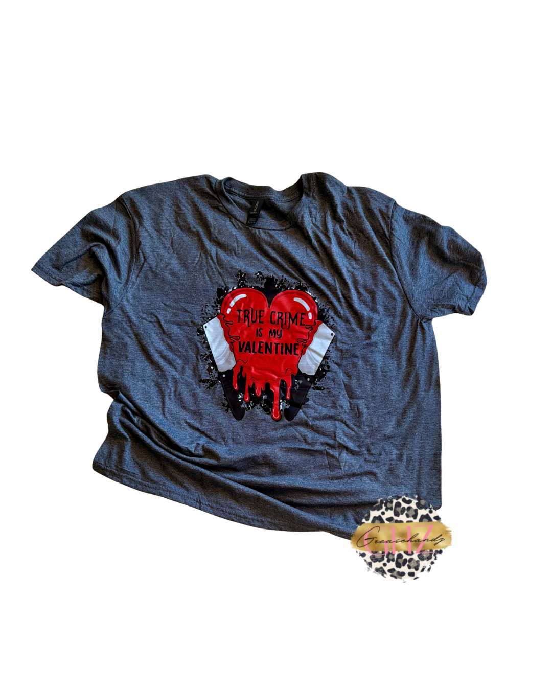 #28 True crime is my valentine tshirt (XL)