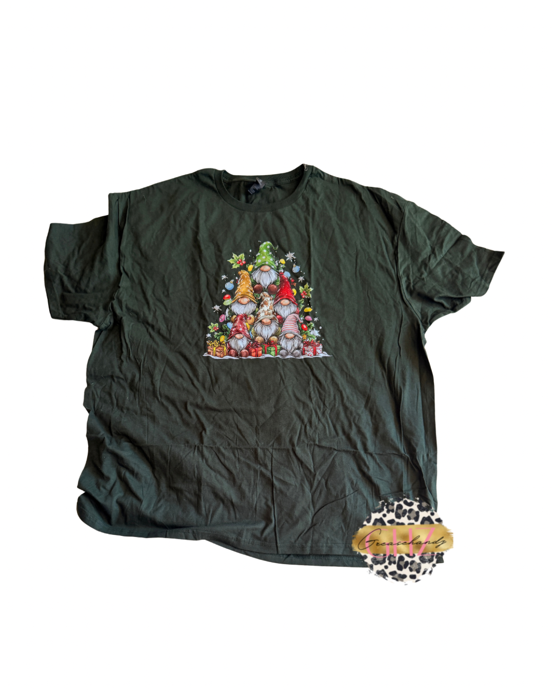 #21 christmas tree gnomes tshirt (3XL)