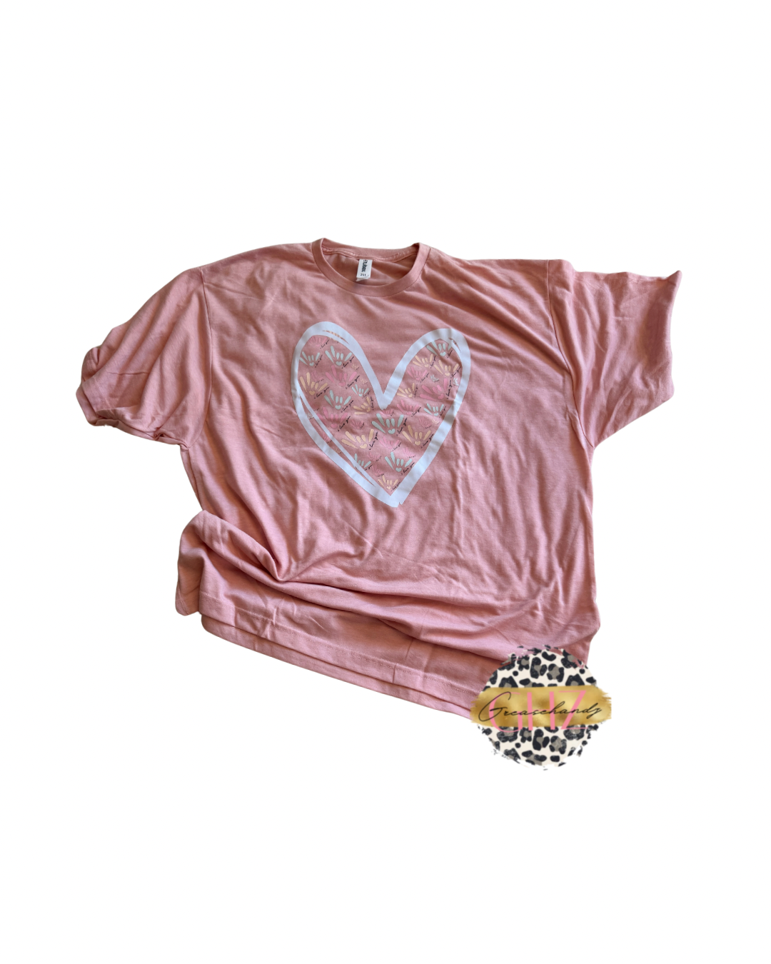 #6 ILY ASL heart tshirt (2XL)