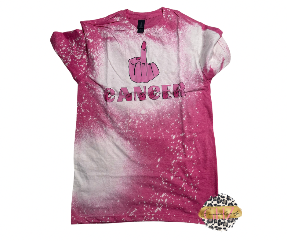 Cancer ASL bleached t-shirt #27