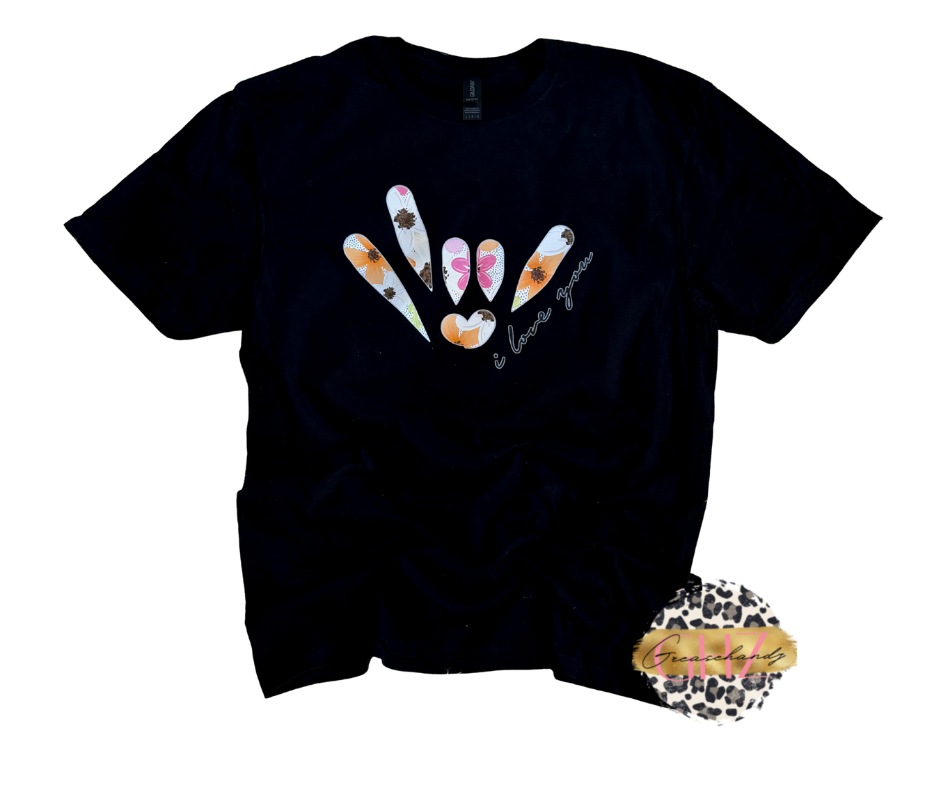 Spring ILY ASL Tshirt