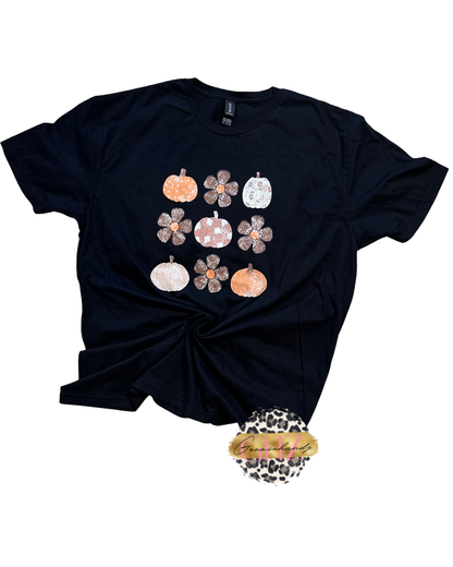 Fall Flowers and Pumpkins