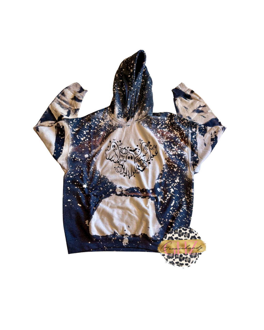 #31 bleached ghosts asl hoodie (XL)
