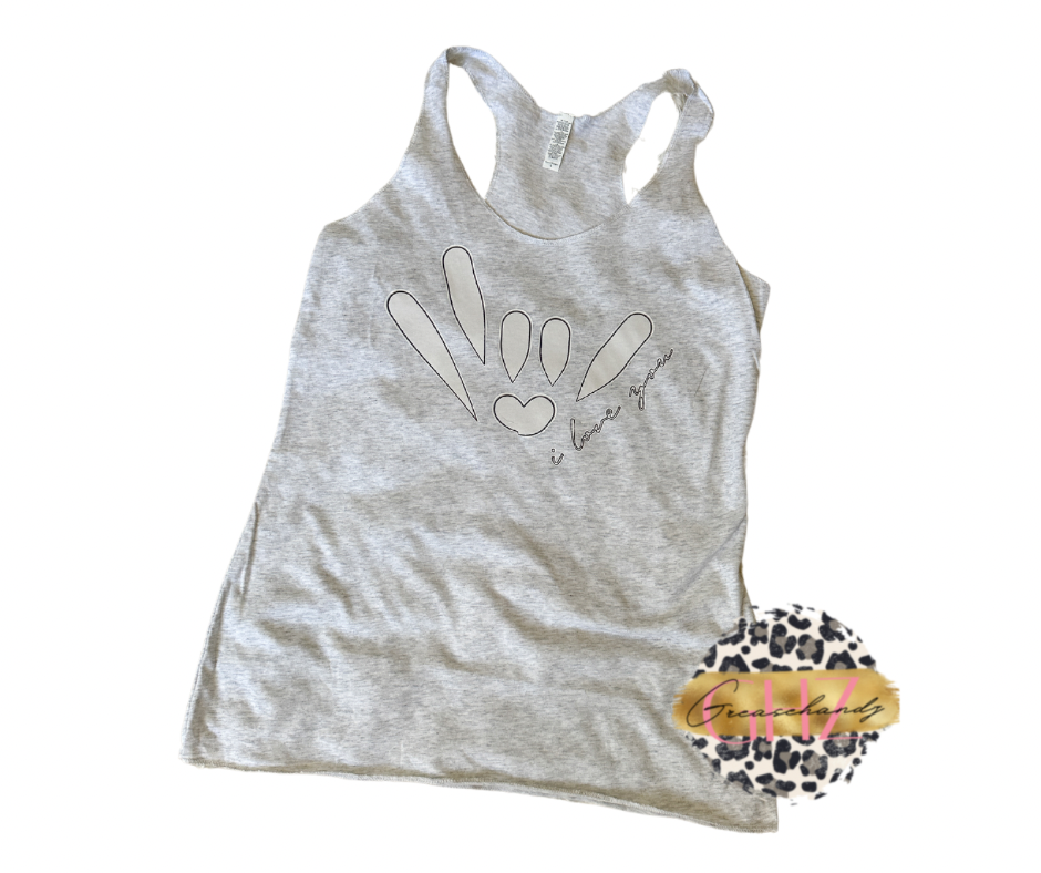 Classic I LOVE YOU  ASL Tanktop