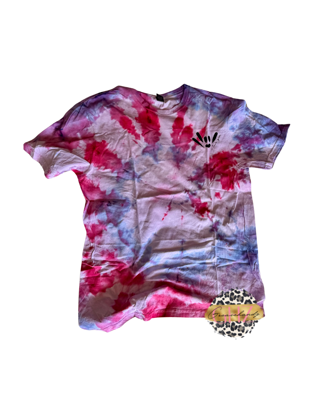 #38 Tiedye ily asl tshirt (M)