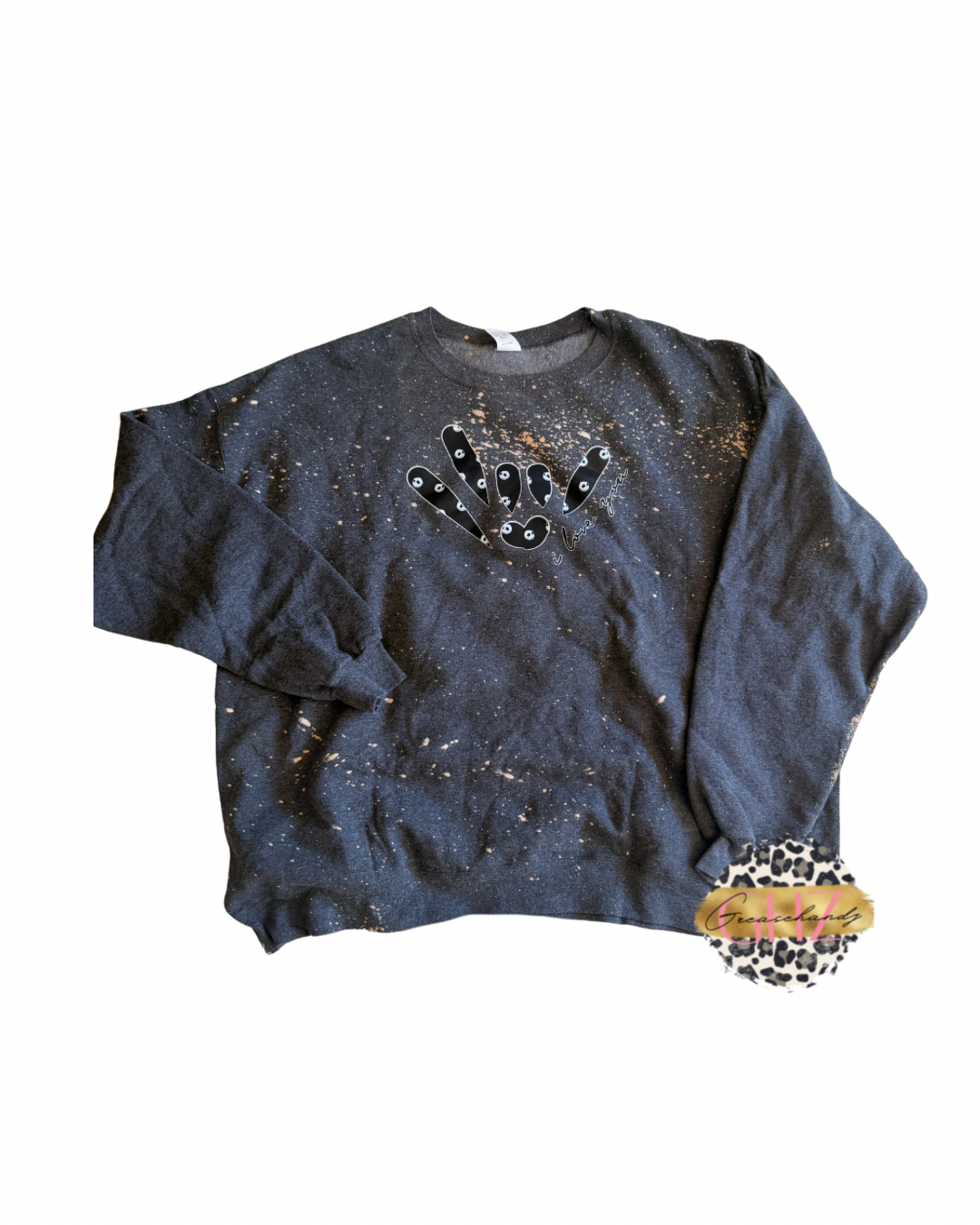 #41 bleached jack skellington ily asl sweatshirt (3XL)