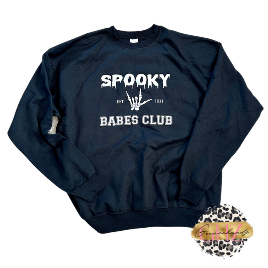 Spooky babes club sweatshirt or hoodie