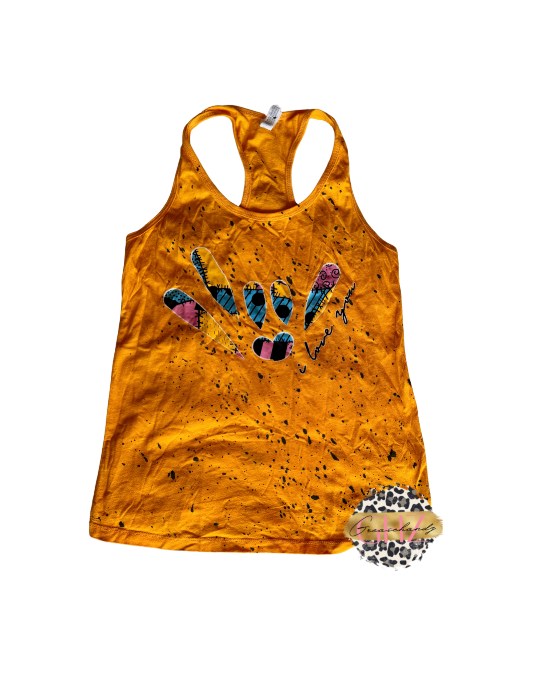 #45 Tiedye sally ily asl tanktop (M)