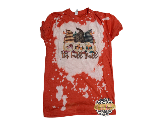 #47 Its Fall Gnomes Tshirt (bleached)