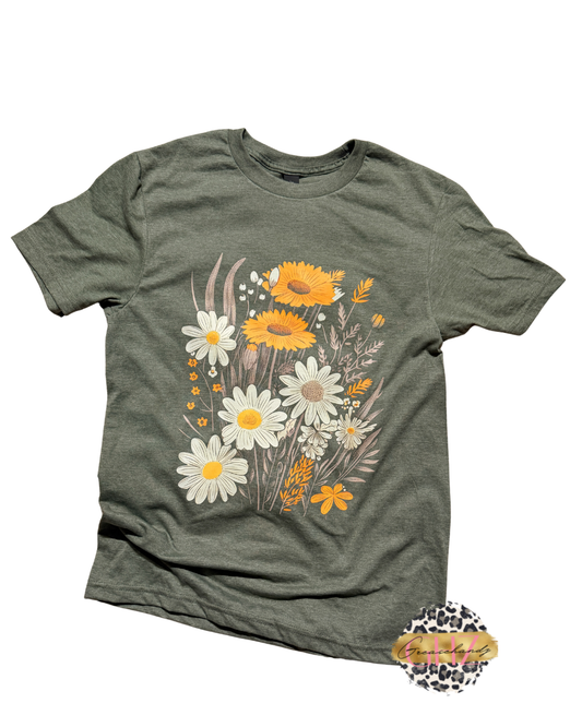 Vintage Wildflower Summer Tee