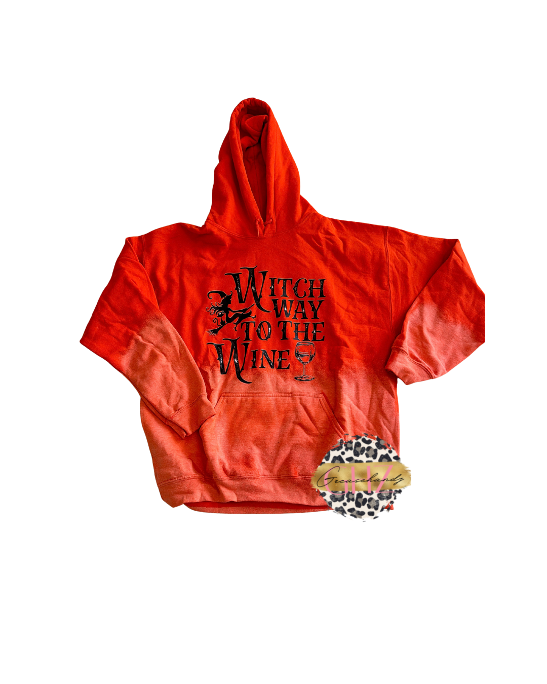 #50 witch way to the wine hoodie (L)