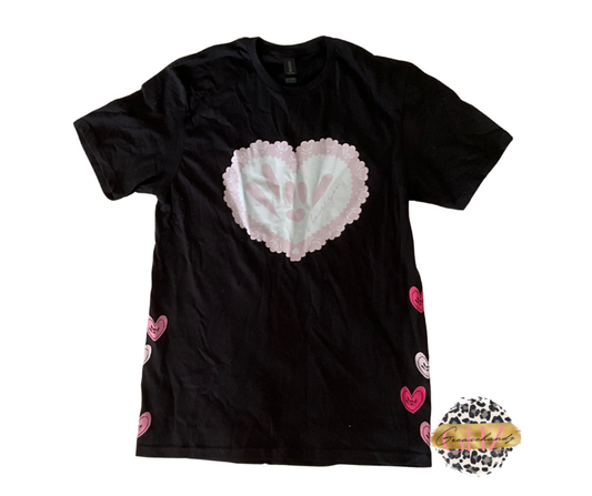 Pink heart ILY ASL shirt #51