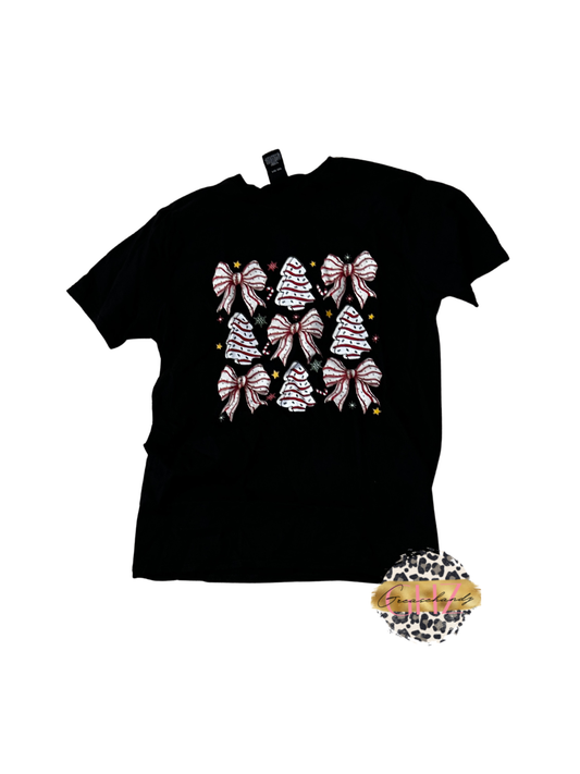 #52 Christmas cakes tshirt M