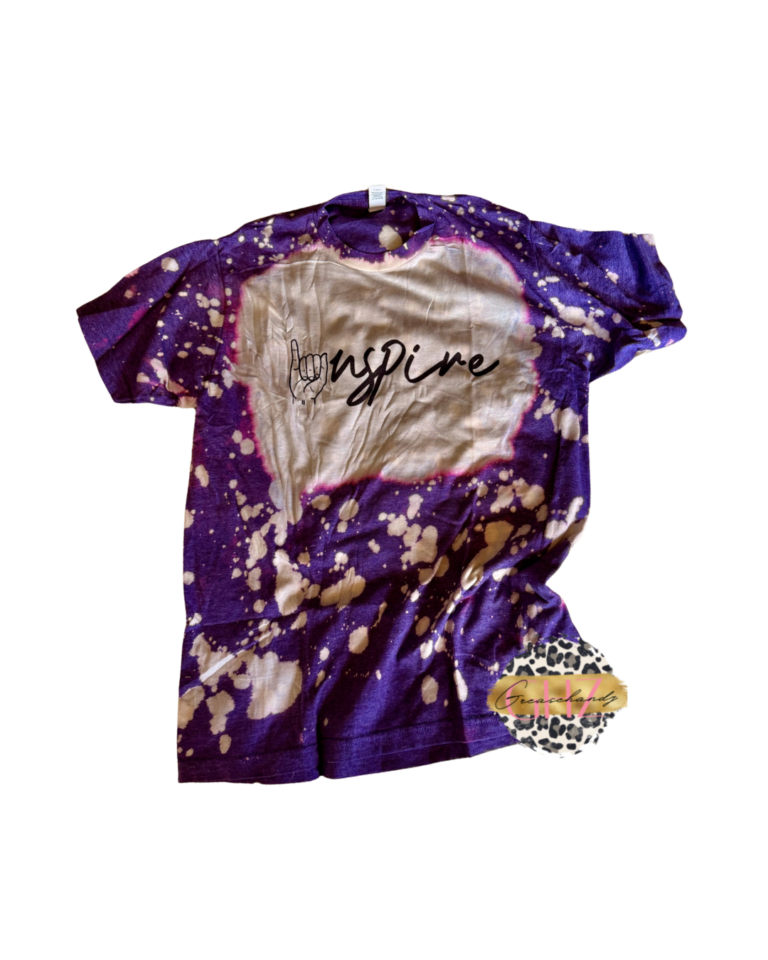 #53 Inspire bleached tshirt (M)