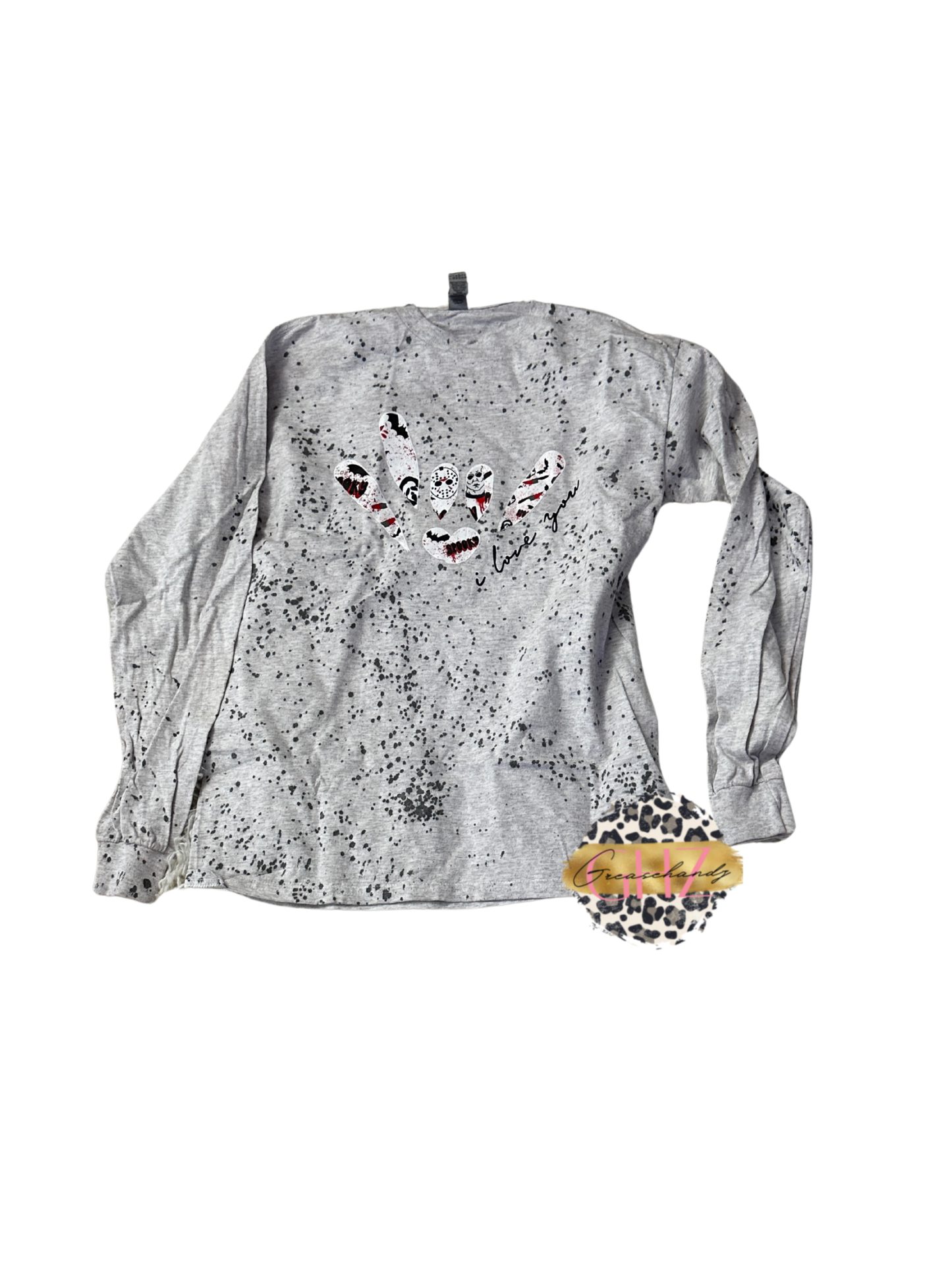 #56 horror ily asl longsleeve M