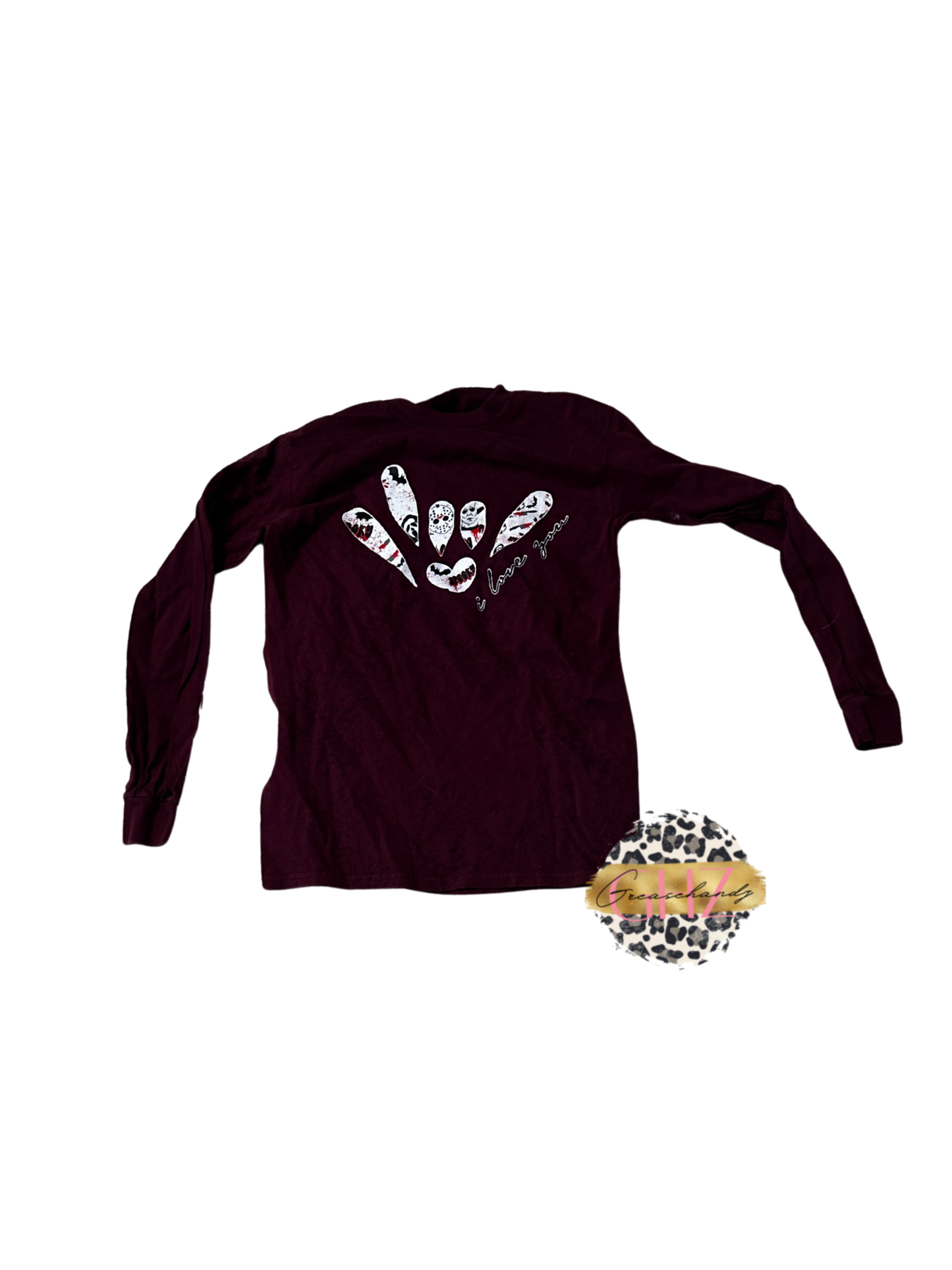 #57 horror ily asl longsleeve S