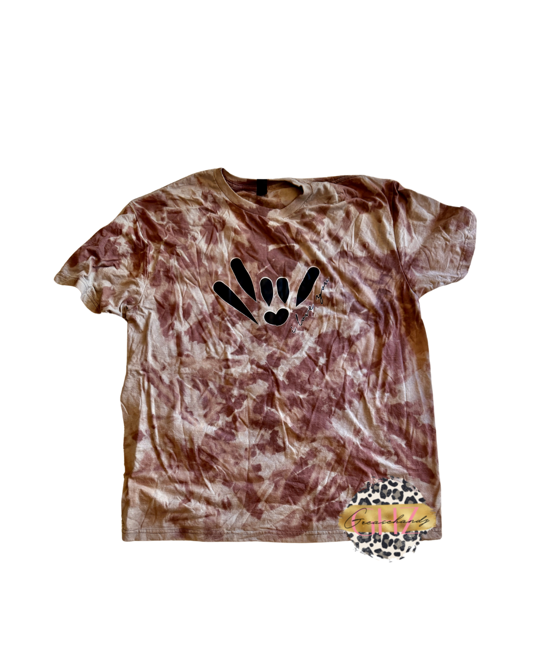 #5 bleached ily asl tshirt (XL)