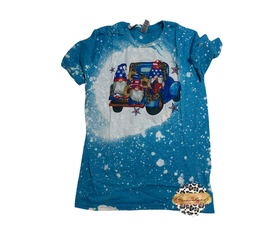 #62 July Gnomes Truck Tshirt (bleached)