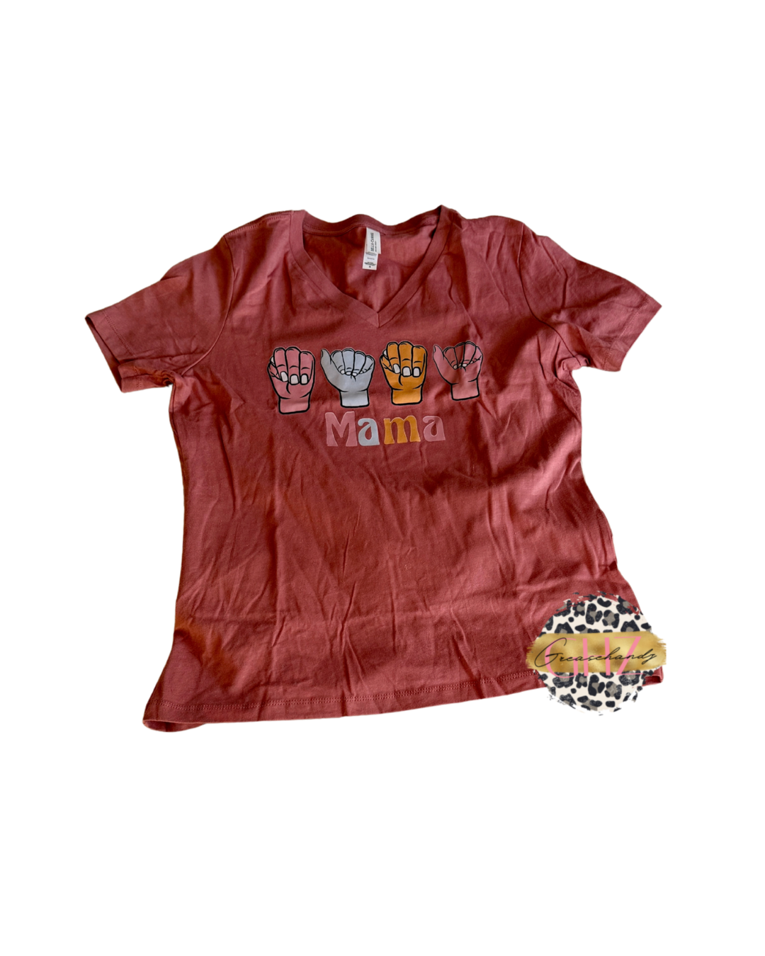 #69 mama asl vneck (M) x2