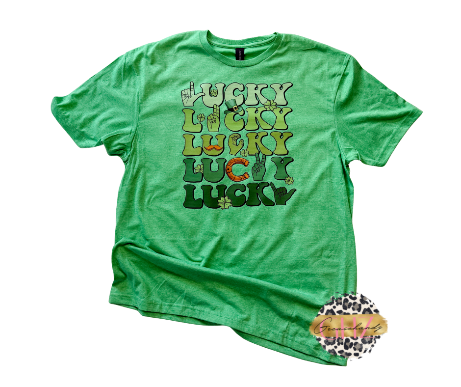 ASL St. Patrick's Day Lucky T-shirt