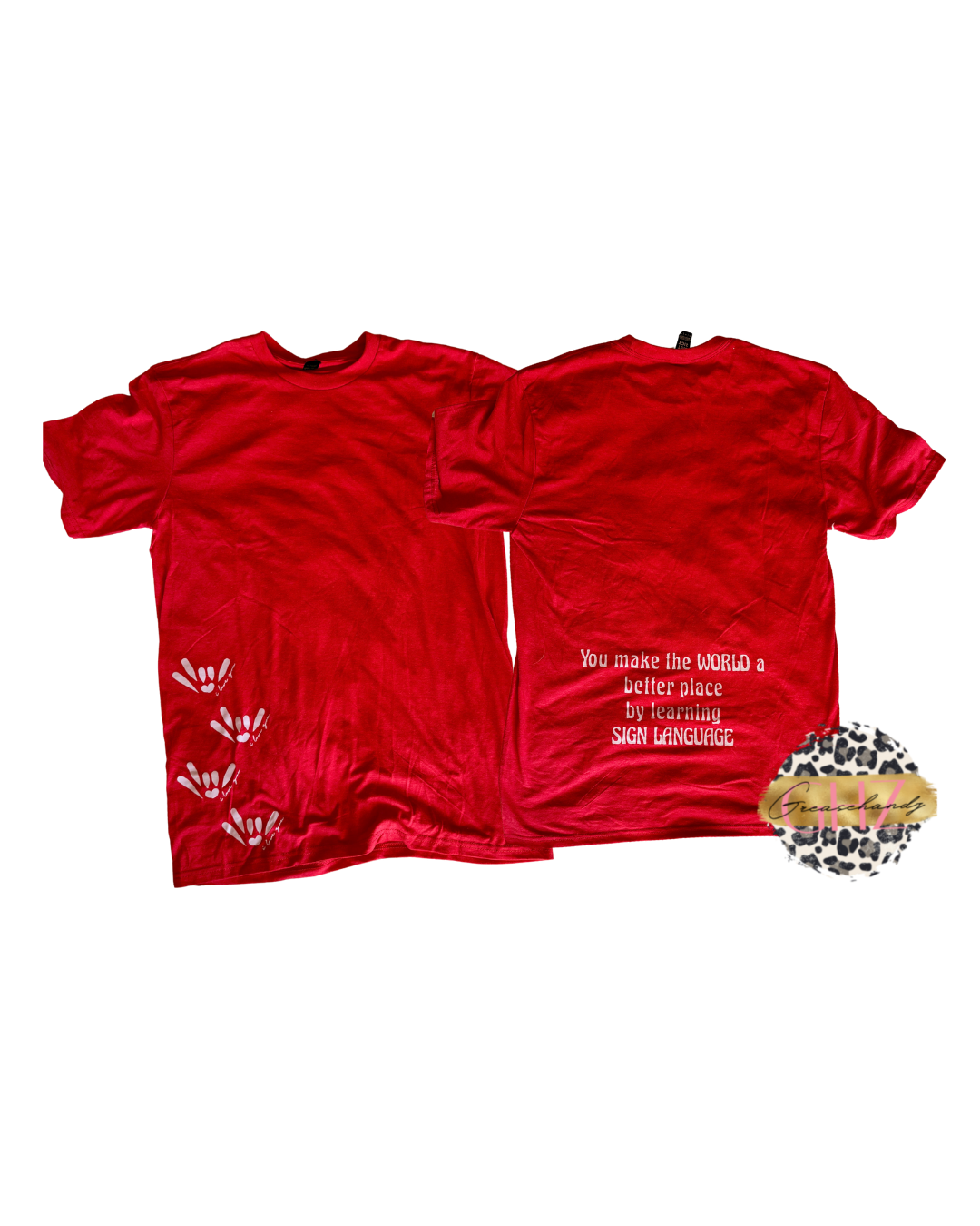 #6 learn sign language tshirt (m)