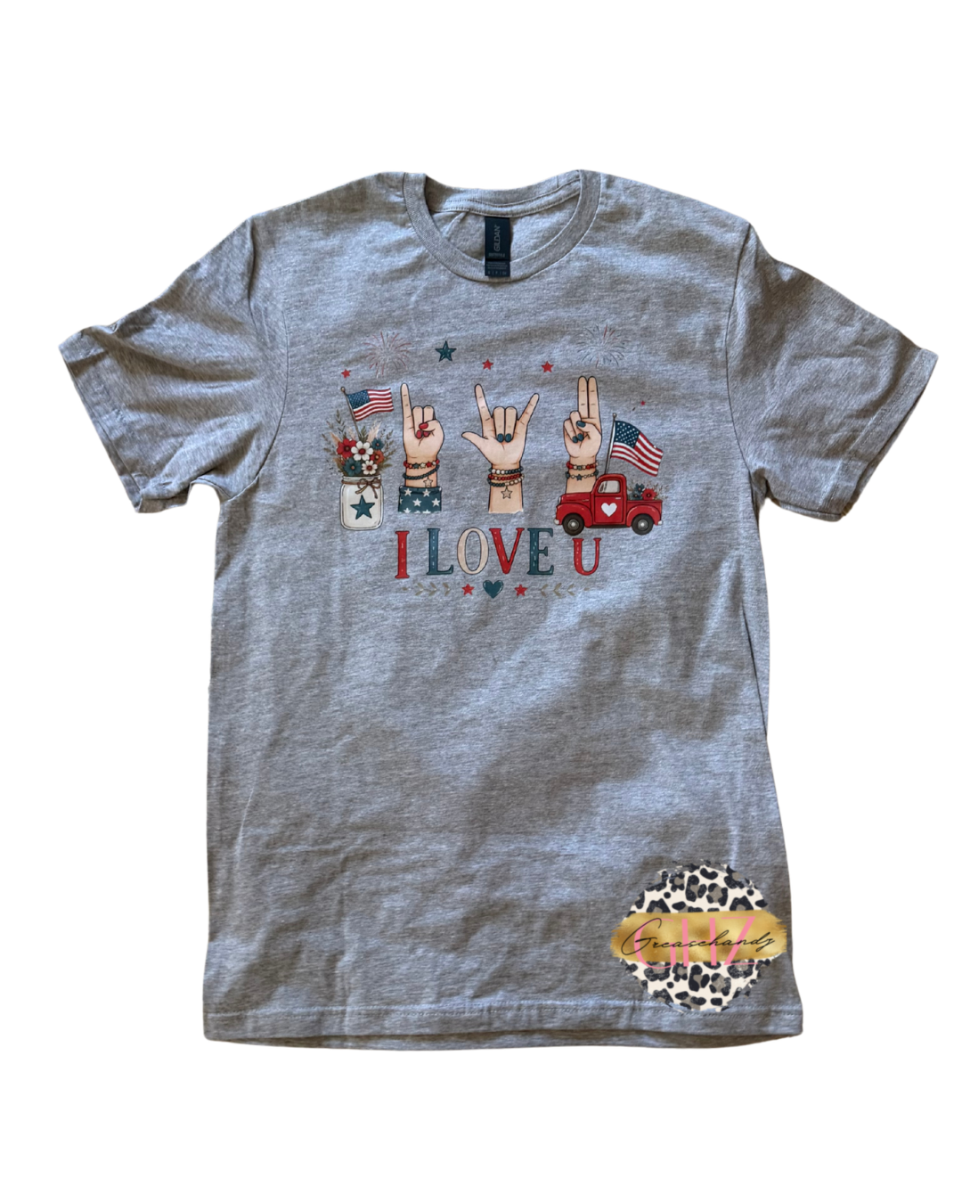 I Love You  USA ASL Tshirt