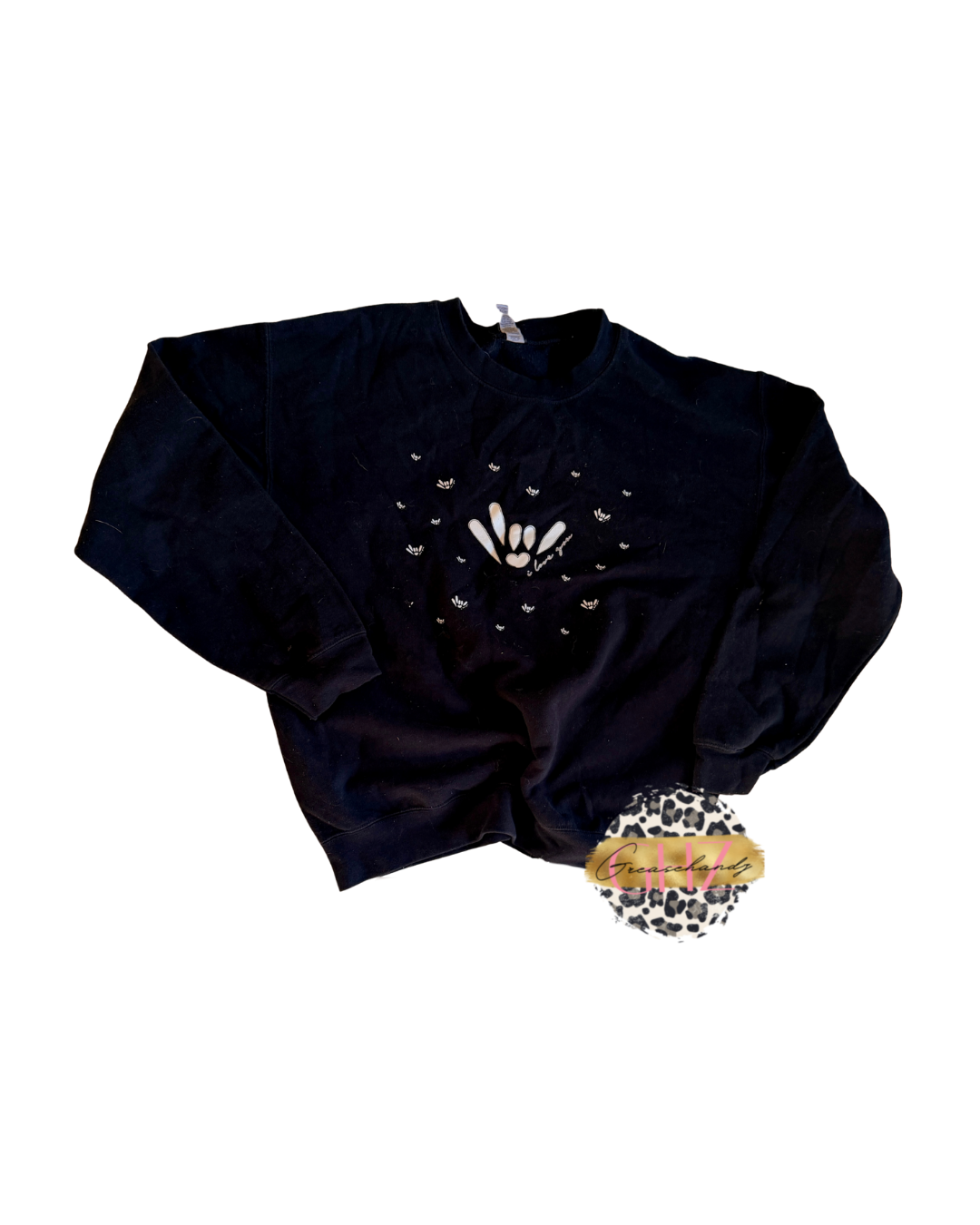 #87 ily asl stars sweatshirt (M)