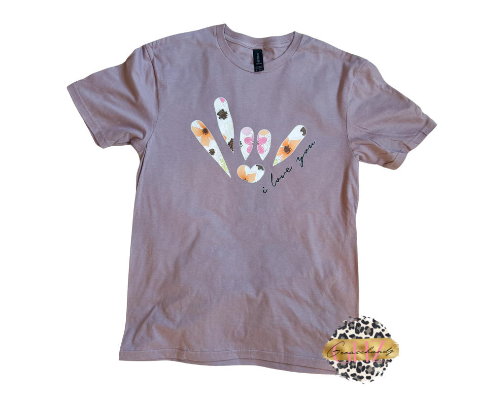 Spring ILY ASL Tshirt