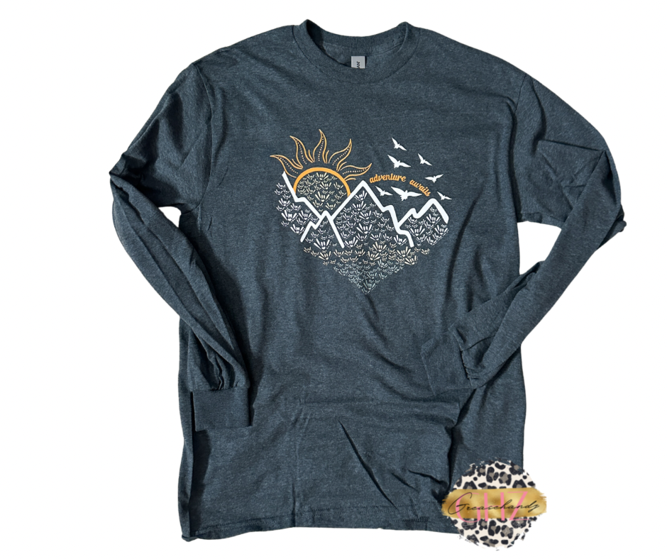 Adventure await ILY ASL long sleeve