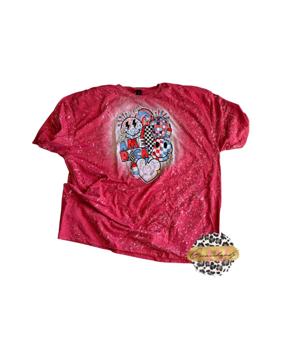 #20 bleached america emojis tshirt (3XL)