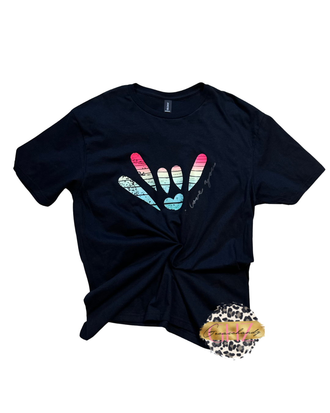 Beach Summer ILY ASL Tee