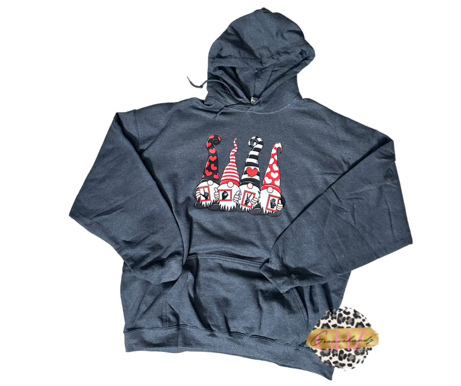 Valentine Gnomes LOVE ASL Hoodie