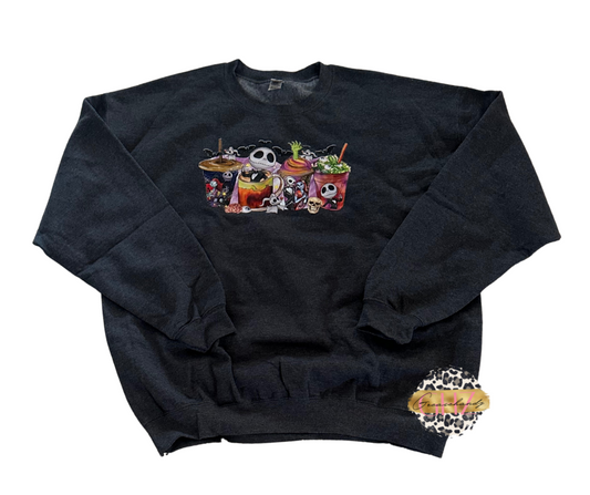 Halloween Nightmare before Christmas sweatshirt XL