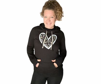 Spring Heart Fitted Tunic Hoodie (Limited  Quantity)