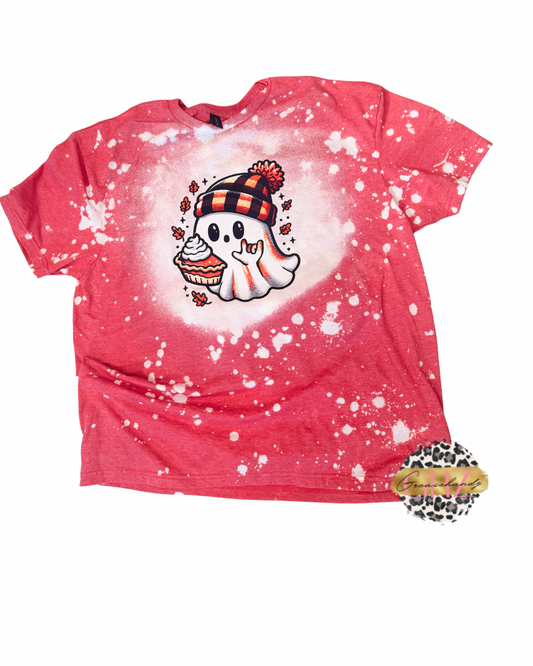 Thanksgiving Ghost Bleached Tshirt (PreOrder)
