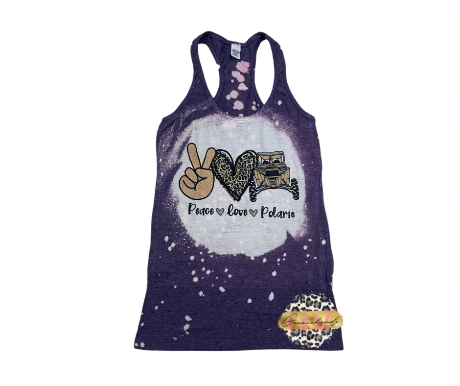 #81 peace love and polaris Tanktop ( bleached )