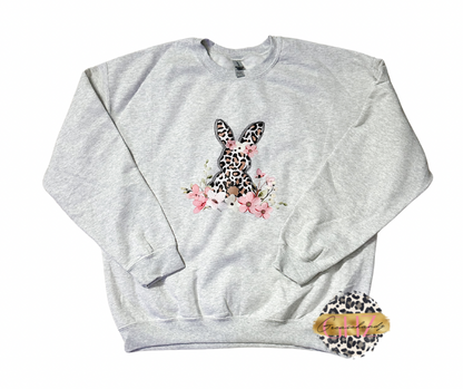 Leopard bunny sweatshirt